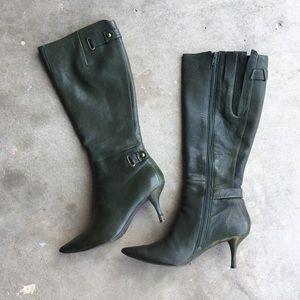 Nine West green boots
